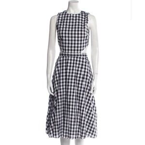Tanya Taylor Plaid Midi Dress